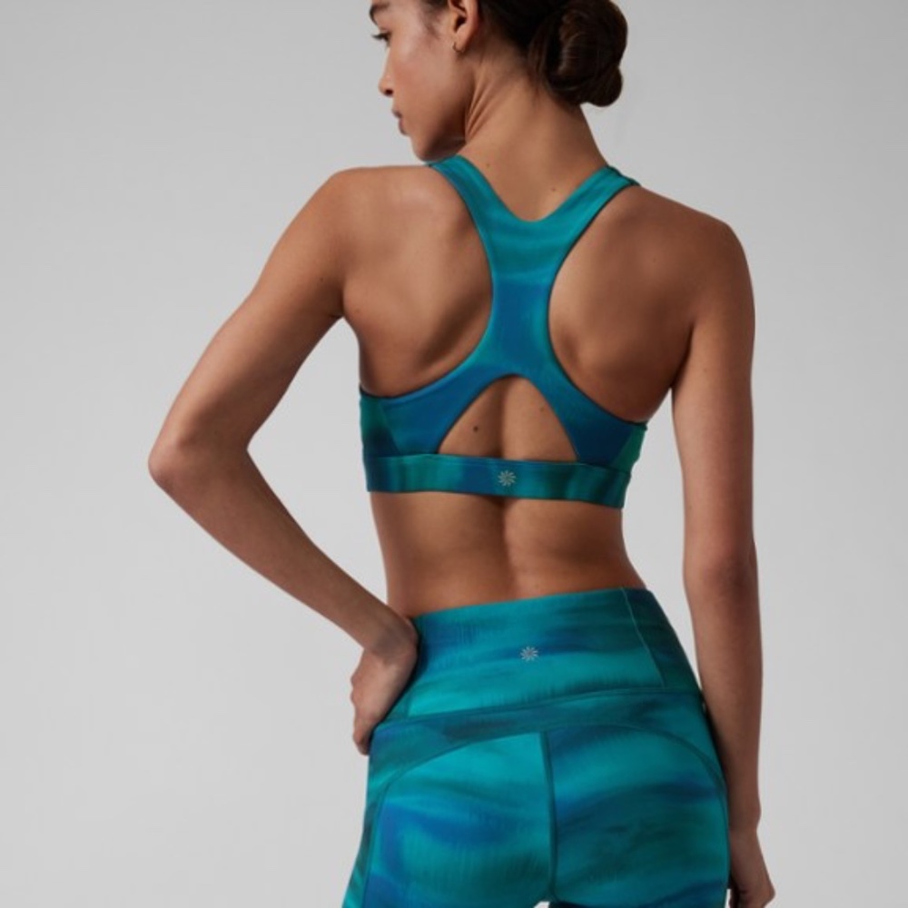 ATHLETA Women's Ultimate Printed Medium Impact Sports Bra D-DD